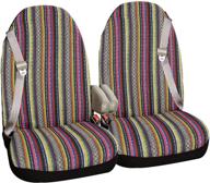 🚗 allison 67-2220 multi-color large prairie stripe suv bucket seat cover - pair: stylish protection for your vehicle's seats logo