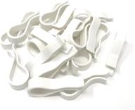 👔 niftyplaza strut clip - versatile grid towels scarf hanger for organizing pants, shirts, coats, sweaters, trousers, and dresses - pack of 100 white plastic jet clips логотип