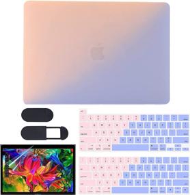 img 3 attached to 💻 2020-2016 MacBook Pro 13" Case: Hard Shell with Keyboard Cover, Screen Protector, Webcam Cover