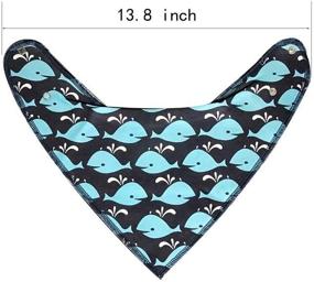 img 2 attached to 🐾 SKYCOOOOL 4 Pack Funny Navigation Style Small Pet Dog Cat Signature Puppy Bandana Triangle Scarf Bibs: Soft Cotton Material for Pawsome Puppy Accessories