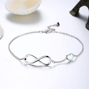 img 2 attached to Daughter Bracelet Sterling Infinity Birthday