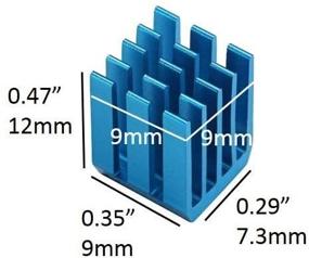 img 3 attached to 🔥 Easycargo Набор радиаторов 30 шт. для 3D-принтера + 3М 8810 Теплопроводная клейкая лента, анодированные алюминиевые радиаторы 3D-принтера для эффективного охлаждения драйверов шагового двигателя TMC2130, TMC2100, A4988, DRV8825, TMC2208
