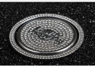 topdall land rover bling crystal shiny diamond gear shift knob accessory - interior sticker compatible logo