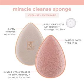 img 2 attached to 🌸 Real Techniques Sponge +: Probiotic Skin Care Facial Cleanser Tool - Exfoliate, Cleanse & Purify Pores effectively!