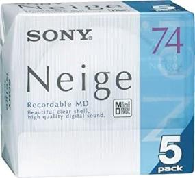 img 2 attached to 🎵 Sony Neige Series Recordable MD - 5-Pack Minidisk, 74 Minutes