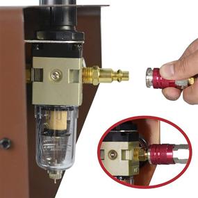 img 2 attached to 🔪 Lotos LT3500 35 Amp Air Plasma Cutter, Clean Cut up to 10mm – 2/5 Inch, 110V/120V Input, Pre Installed Air Filter Regulator with NPT Quick Connector, Brown