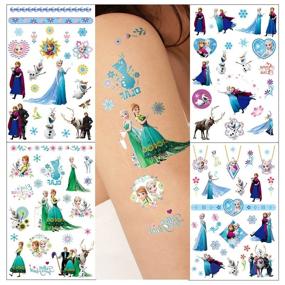 img 4 attached to Временные украшения на день рождения с татуировками принцессы