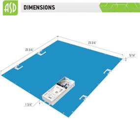 img 2 attached to ASD 2x2 LED Flat Panel Light Premium Series: Dimmable, 27W=70W Equivalent, 3591 Lm, 5000K (Daylight), Commercial Grade - 2 Pack