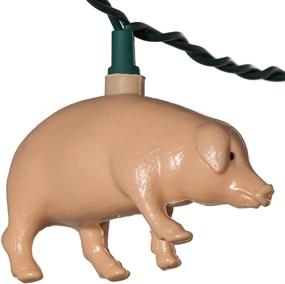 img 1 attached to Kurt Adler 10-Light Pink Pig Light Set (UL-Certified)