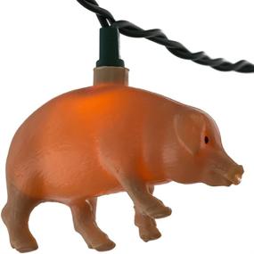 img 2 attached to Kurt Adler 10-Light Pink Pig Light Set (UL-Certified)