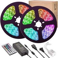 rgb led light strip for bedroom, attuosun 300leds smd5050 waterproof led rope lights with ir remote controller for home party decoration логотип