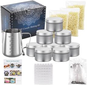 img 3 attached to 🕯️ Besswax DIY Candle Making Kit: Supplies, Pouring Pot, Wicks, Holder, Beeswax, Tins & Spoon (One Pack)