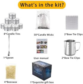 img 2 attached to 🕯️ Besswax DIY Candle Making Kit: Supplies, Pouring Pot, Wicks, Holder, Beeswax, Tins & Spoon (One Pack)
