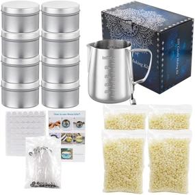 img 4 attached to 🕯️ Besswax DIY Candle Making Kit: Supplies, Pouring Pot, Wicks, Holder, Beeswax, Tins & Spoon (One Pack)
