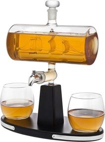 img 3 attached to 🥃 Godinger Whiskey Decanter Dispenser Tumbler: Elevated Elegance for Finest Whiskey Enjoyment