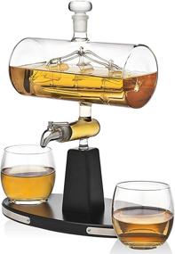 img 4 attached to 🥃 Godinger Whiskey Decanter Dispenser Tumbler: Elevated Elegance for Finest Whiskey Enjoyment