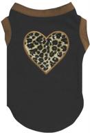 petitebella leopard heart cotton clothes logo