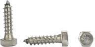 🔩 18-8 stainless steel hex lag screw, 3/8 x 1-1/2" (1-5" lengths available), pack of 25 pieces logo