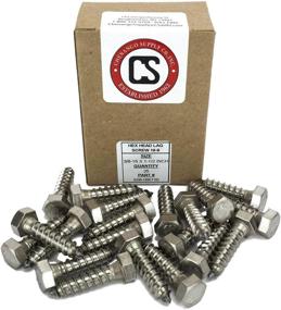 img 1 attached to 🔩 18-8 Stainless Steel Hex Lag Screw, 3/8 x 1-1/2" (1-5" Lengths Available), Pack of 25 Pieces