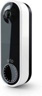 arlo essential wire-free video doorbell - hd video, 180° view, night vision, 2-way audio, wi-fi connection, no hub required, wire-free or wired, white - avd2001 logo