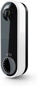img 4 attached to Arlo Essential Беспроводное видеокольцо - HD-видео, 180° обзор, ночное видение, двусторонняя аудио связь, Wi-Fi соединение, не требуется подключение к хабу, беспроводное или проводное, белое - AVD2001