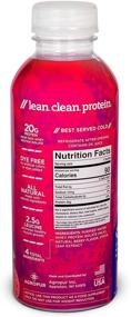 img 3 attached to 🍓 BiPro Protein Water, Berry - NSF Certified for Sport, 20g Whey Protein, Sugar Free, Lactose-Free, Gluten-Free, Hormone-Free, Naturally Sweetened, 16.9oz - Pack of 12