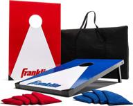 🎯 franklin sports cornhole set: ultimate outdoor fun with 2 targets, 8 regulation bean bags, and carry bag logo