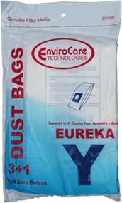 img 1 attached to 🌱 Eco-friendly 9 Envirocare Replacement Vacuum Bags + 3 Filters for Eureka Electrolux Allergy Type Y