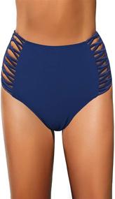 img 4 attached to 👙 REKITA Women's Clothing: High-Waisted Bikini Bottoms & Tankinis