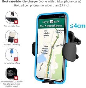 img 1 attached to Auto Clamping Qi Wireless Car Phone Charger Mount with Fast Charging for iPhone 11 Pro/Max/Xs/XR/X/8/8+, Samsung S10/S10+/S9/S9+/S8/S8+/S7/S6 & Android Smart Phones - 10W 7.5W 5W Type-C Support