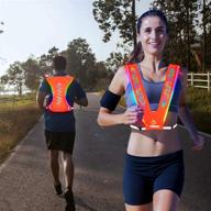 🌙 stay safe at night with the morlight led reflective vest: adjustable, rechargeable & high visibility safety gear for running, dog walking, cycling & more логотип