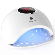 💅 miropure uv led nail lamp: 48w nail dryer gel polish light with 4 timers, efficient curing lamp for fingernail & toenail gel based polishes in home and salon logo