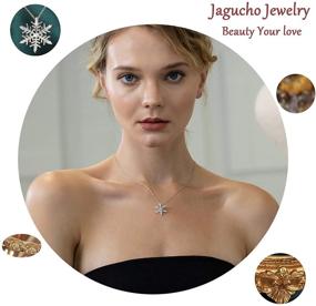 img 1 attached to 💎 Jagucho Sterling Silver/Rose Gold Plated Necklace - Dainty Chain with Pendant, Jewelry for Women and Teen Girls - Y Pendant Necklaces, Gift