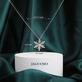 img 3 attached to 💎 Jagucho Sterling Silver/Rose Gold Plated Necklace - Dainty Chain with Pendant, Jewelry for Women and Teen Girls - Y Pendant Necklaces, Gift