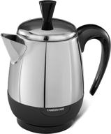 farberware stainless steel fcp240 percolator: efficient brewing for 2-4 cups logo