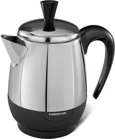 img 4 attached to Farberware Stainless Steel FCP240 Percolator: Efficient Brewing for 2-4 Cups