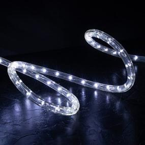 img 2 attached to 🌟 West Ivory LED Rope Lights - 10 ft, White - Water Resistant Tube Light with 8 Flickering/Fading Modes - Connectable - Suitable for Indoor &amp; Outdoor Use - Built-in Safety Fuse" - Optimized LED Rope Lights: 10ft, White - Water Resistant Tube Light with 8 Flickering/Fading Modes - Connectable Indoor & Outdoor Use - Built-in Safety Fuse