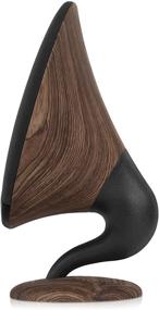 img 1 attached to Innovative Technology Surround Gramophone Bluetooth Speaker - Walnut (Set of 1, VSG-140-WAL)
