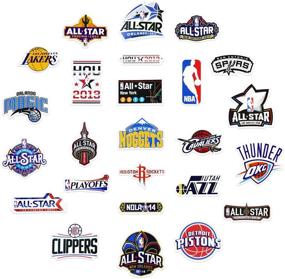 img 2 attached to 43 Pcs NBA Stickers Set: 30 Basketball Team Logo Stickers & 13 All-Star Logo Stickers for Laptops, Boys, Vinyl Sports Decals