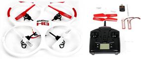img 2 attached to 🚁 UDI RC 818A HD Drone Quadcopter - Capture Stunning Footage in 720p HD with Headless Mode, Return to Home Function, and Batteries Included - White