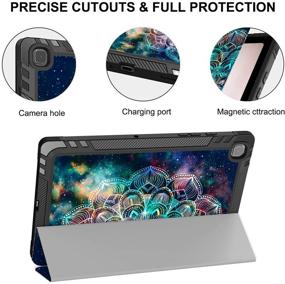 img 1 attached to Hocase Leather Tri Fold Feature Samsung Tablet Accessories