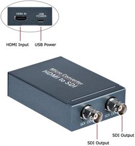 img 1 attached to 🔌 HDMI to SDI Converter: Micro Converter with Power Supply Adapter, HDMI 1.3 Support, 3G/HD-SDI Auto Format Detection Extender for Camera CCTV