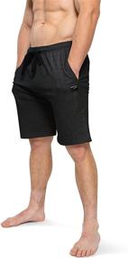 img 1 attached to Brooklyn Jax Lounge Shorts: Stylish Bottoms with Convenient Pocket