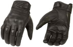 img 2 attached to 🧤 Milwaukee Leather Premium Leather Perforated Cruiser Gloves MG7500 (L) - Superior Comfort and Style for Men