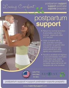 img 3 attached to 🤰 The Original Postpartum Support Belt - Abdominal Support for Postpartum and C-Section Recovery - Black - Medium by Loving Comfort