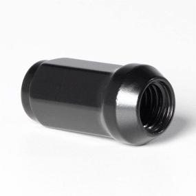 img 1 attached to Circuit Performance 14x2.0 Black Closed End Acorn Lug Nuts - Cone Seat, Forged Steel (20 Pieces)