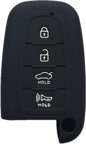 img 1 attached to 🔑 Silicone Key Fob Cover - Compatible with Hyundai Elantra GT, Genesis, Genesis Coupe, Sonata, Veloster, Tucson, Kia Optima, Rio, Forte Koup, Soul, Sportage