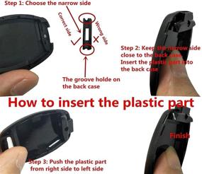 img 2 attached to 🔑 Honda Pilot Civic 2008-2013 CR-V Accord Fit Odyssey Ridgeline CR-Z Key Fob Shell Blank - Horande Replacement Key Fob Cover Case with Cutting Option