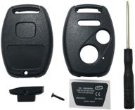 🔑 honda pilot civic 2008-2013 cr-v accord fit odyssey ridgeline cr-z key fob shell blank - horande replacement key fob cover case with cutting option logo