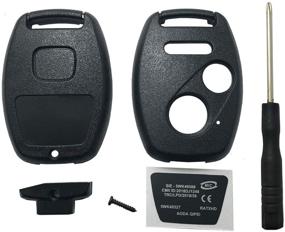 img 4 attached to 🔑 Honda Pilot Civic 2008-2013 CR-V Accord Fit Odyssey Ridgeline CR-Z Key Fob Shell Blank - Horande Replacement Key Fob Cover Case with Cutting Option